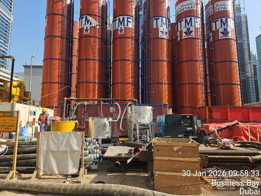 TMF bentonite silos, Business Bay